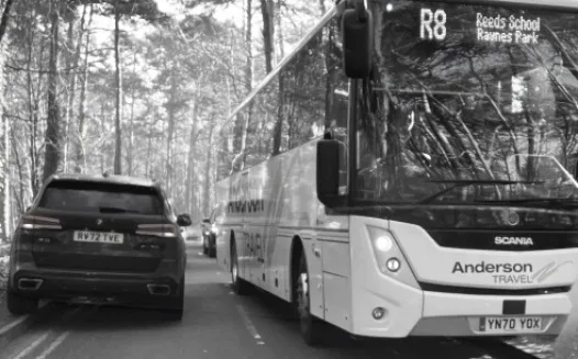 Reduce Traffic & Road Damage on Sandy Lane – Reed’s School Must Switch to Minibuses!