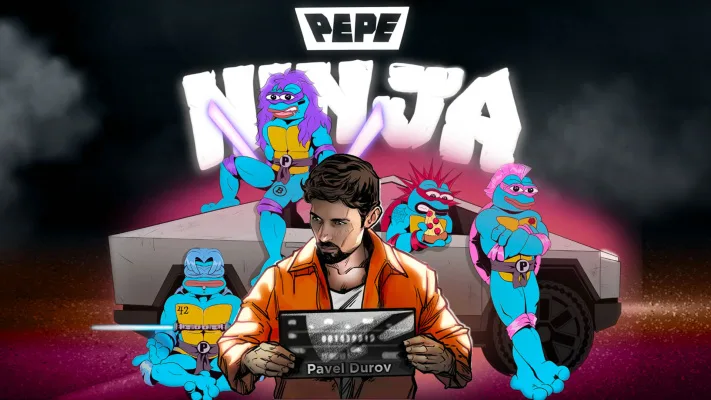 FREE PAVEL DUROV -  PEPE NINJA COMMUNITY