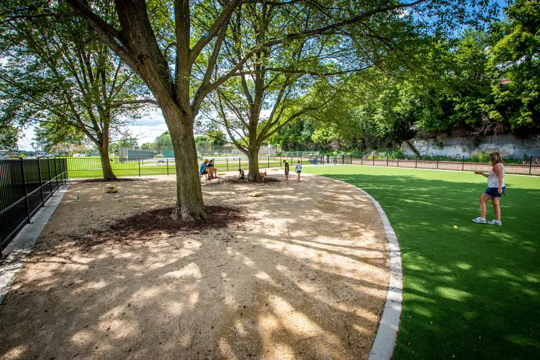 Dog park in Morris park Holtsville