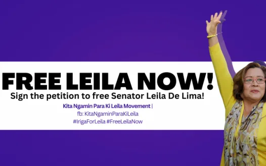 Noon pa dapat, FREE LEILA NOW!