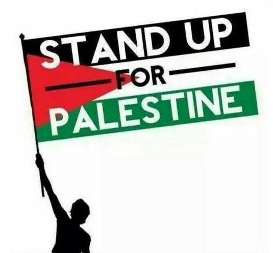 Raising voice against the genocide of Palestinians