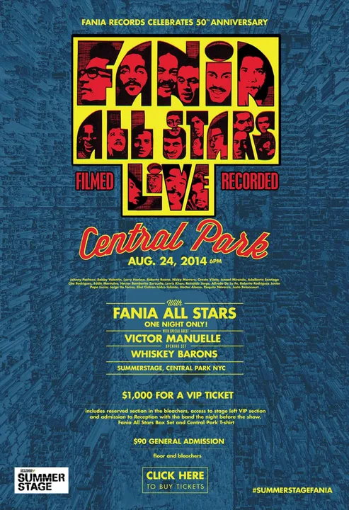 Petition for Izzy Sanabria to emcee the Fania All Stars Concert in Central Park.