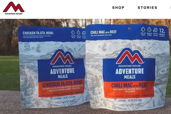 Please Stay Nut Free at Mountain House Freeze Dried Foods