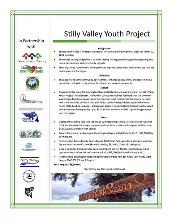 Petition for the Stilly Valley Youth Project