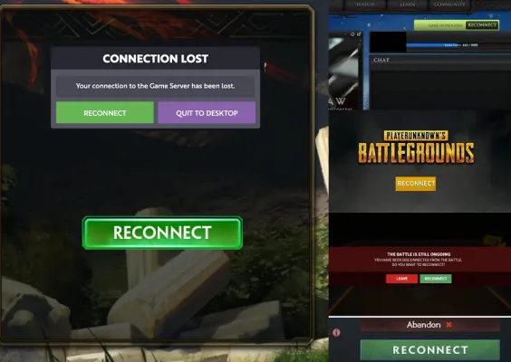 Reconnect option in AOC DE