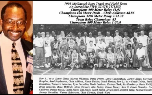 Name the McGavock High School track in honor of Coach Ronnie H. Smith