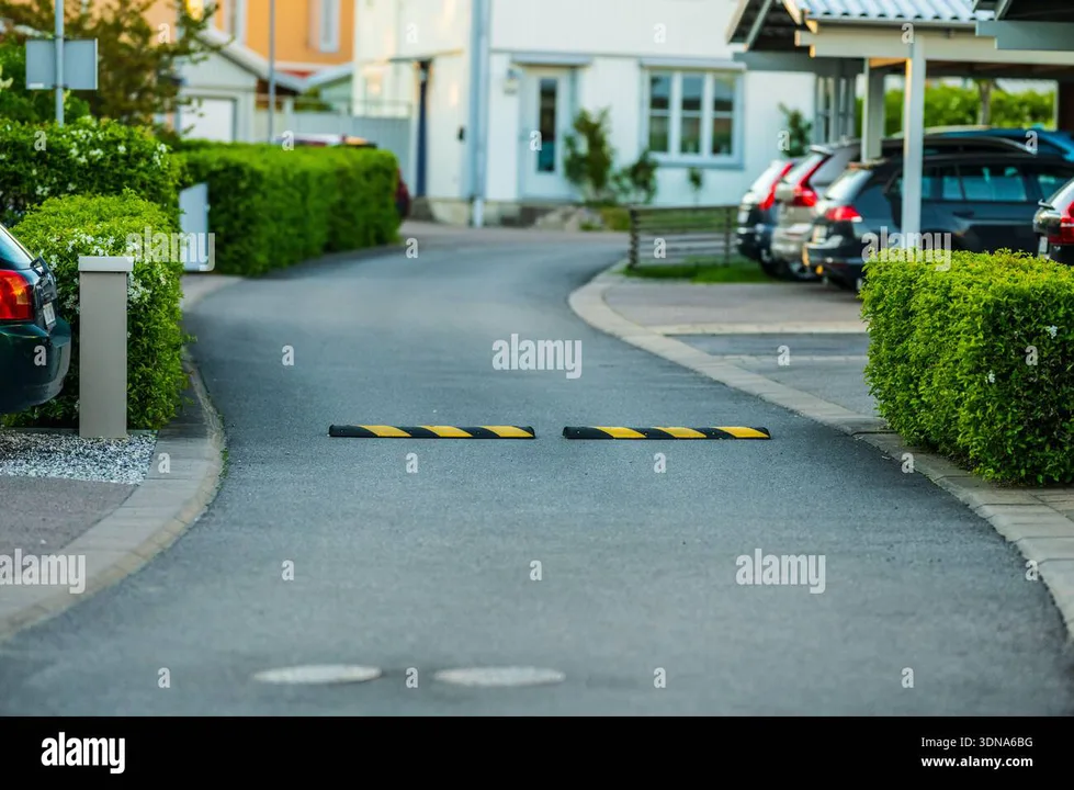 Speed bumps on Sunset road