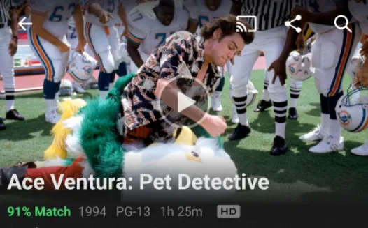 Stand against Ace Ventura: Pet Detective
