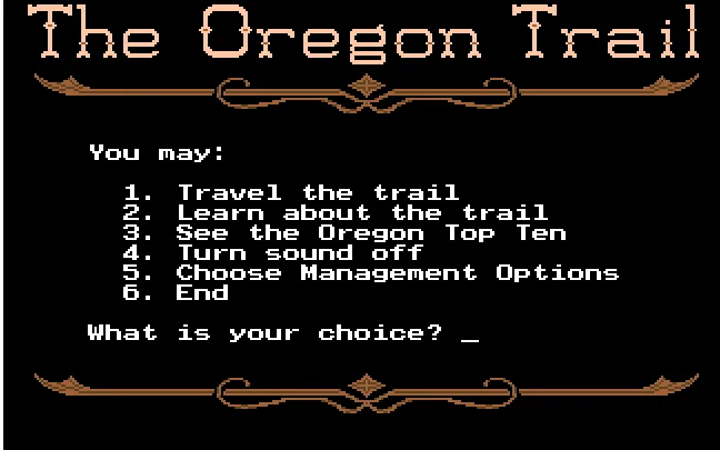 Bring back The Oregon Trail game