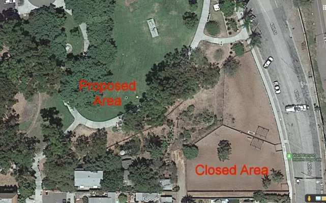 New Off-Leash Area in Ward Canyon