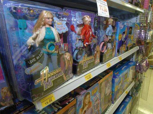 Ban Hannah Montana items in stores