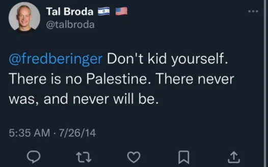 Fire Tal Broda Immediately