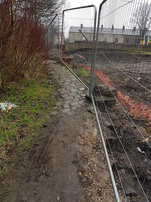 Public Footpath Meadows Ave/Gordon St, Bacup