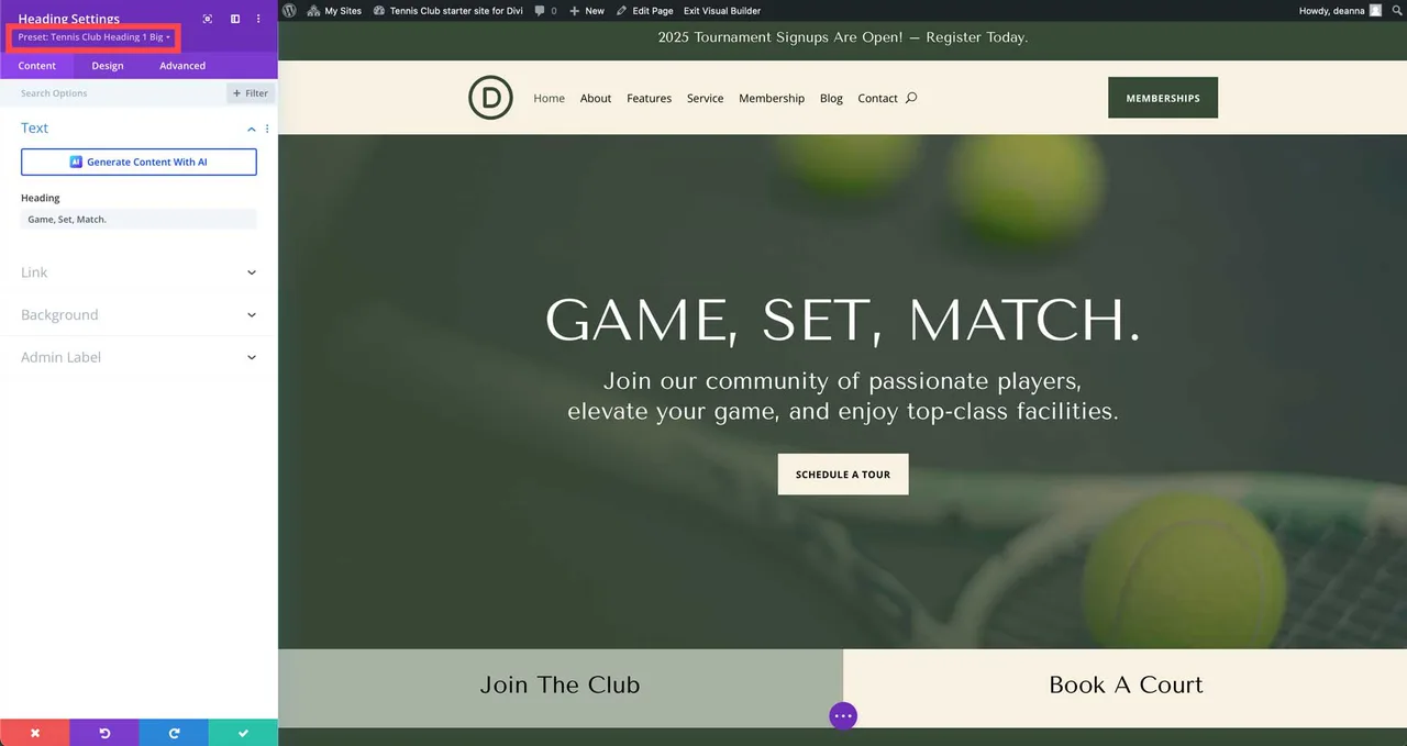 Linda Hope as Iola McCoy Women's Tennis League Web Site Adminstrator 