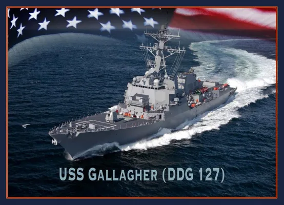 SUCCESS! The USS Gallagher was officially named this morning! 