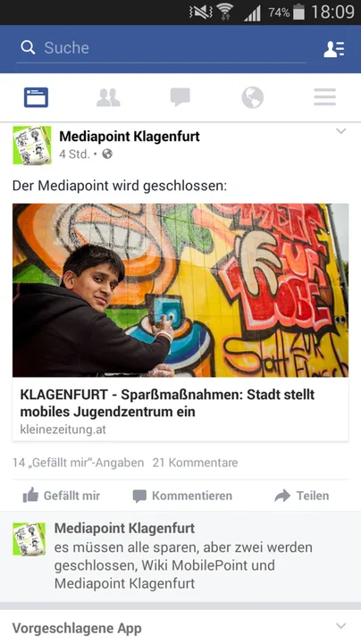 Sagt nein zur schließung vom MediaPoint Klagenfurt