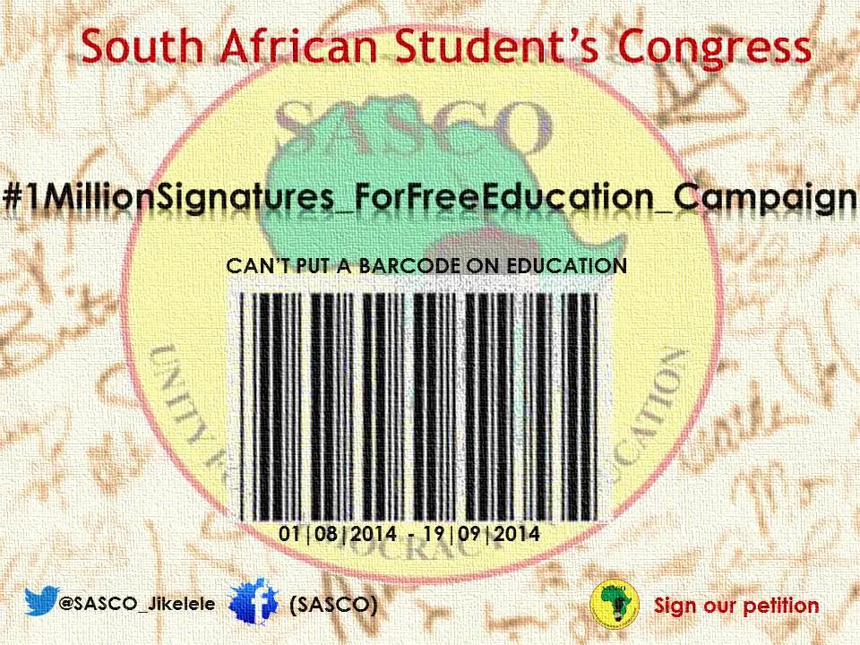 SASCO Free Education 1 Million Signature Campaign