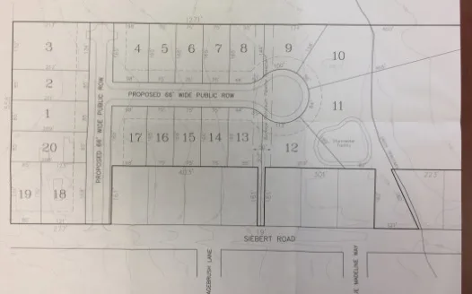NO Siebert Subdivision
