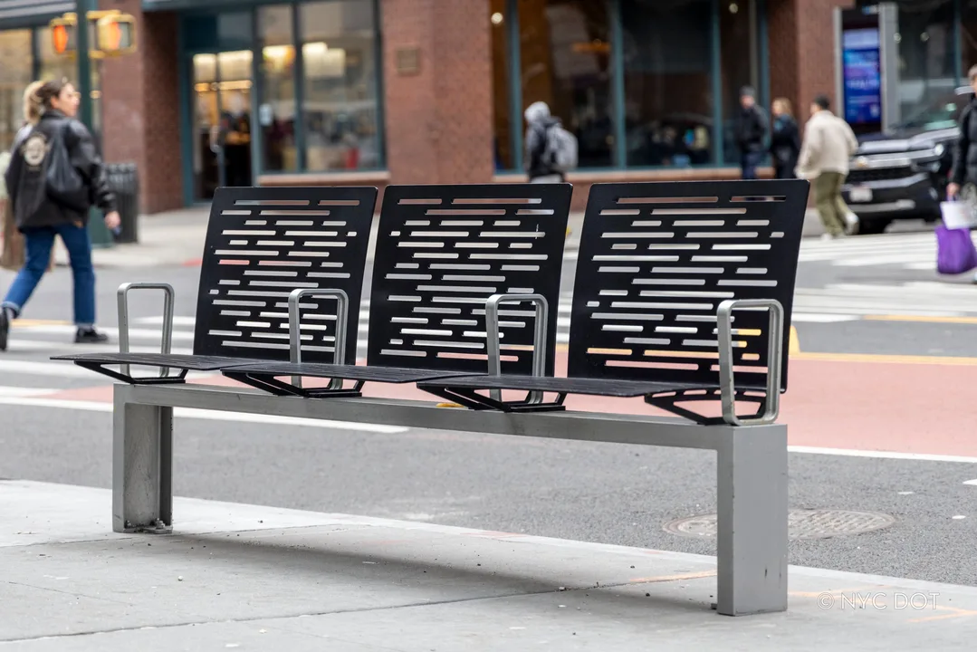 Removal of City Bench on East Side of 8th Ave between 26th and 27th Streets