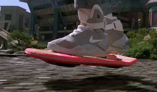 We want a Back To The Future 2 Hoverboard in real life, just like in the movie. It has to be the Marty Mcfly style of Hoverboard, Marty Mcfly book 