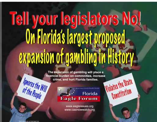 "Say No to Florida's Massive Gamblin Expansion"