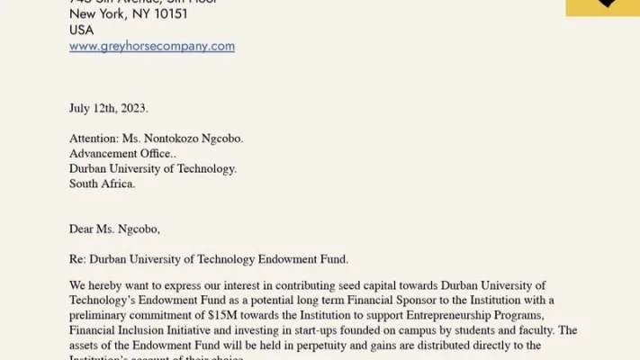 Urge Durban University of Technology (SA) to Release US$15,000,000 in Student Grants