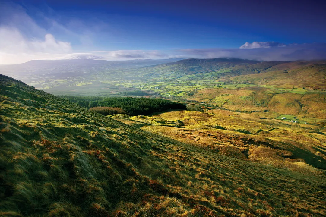 Mountain biking trails development Sperrins Mountains 