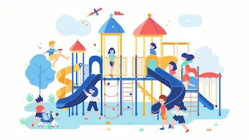 The lack of suitable playgrounds in the community Maple 1