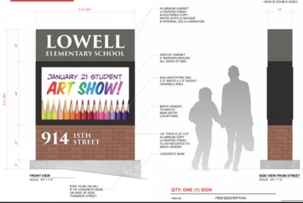 Petition Against Construction of Electronic Reader Board at Lowell Elementary, Bellingham, WA
