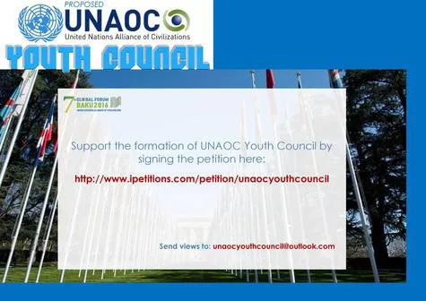 Formation of the UNAOC Youth Council