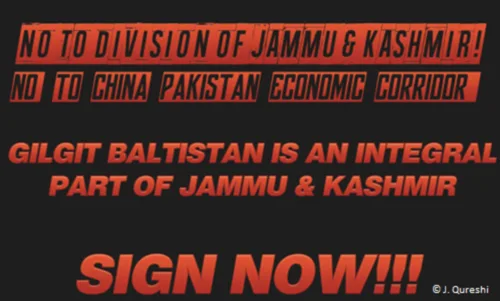 NO TO THE DIVISION OF JAMMU & KASHMIR!! NO TO CPEC!!