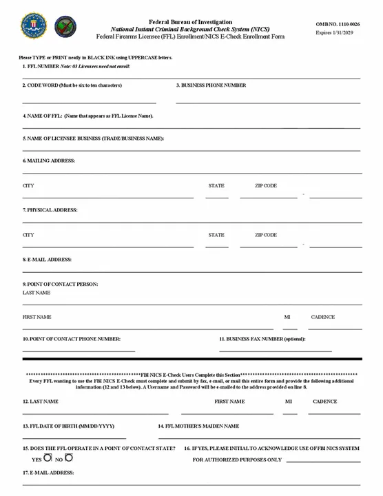 Internet Gun Purchase Background Checks