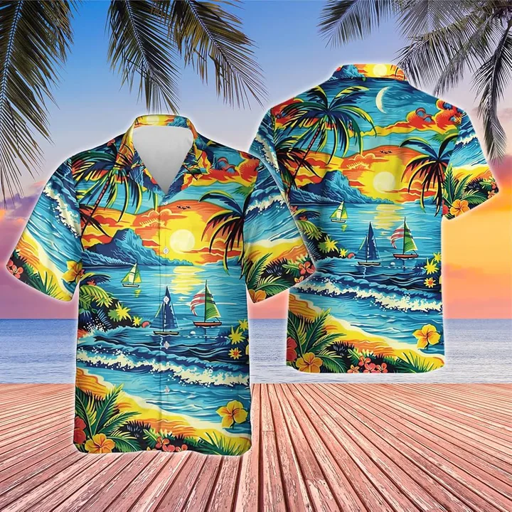 Hawaiian Shirt Senior Pics