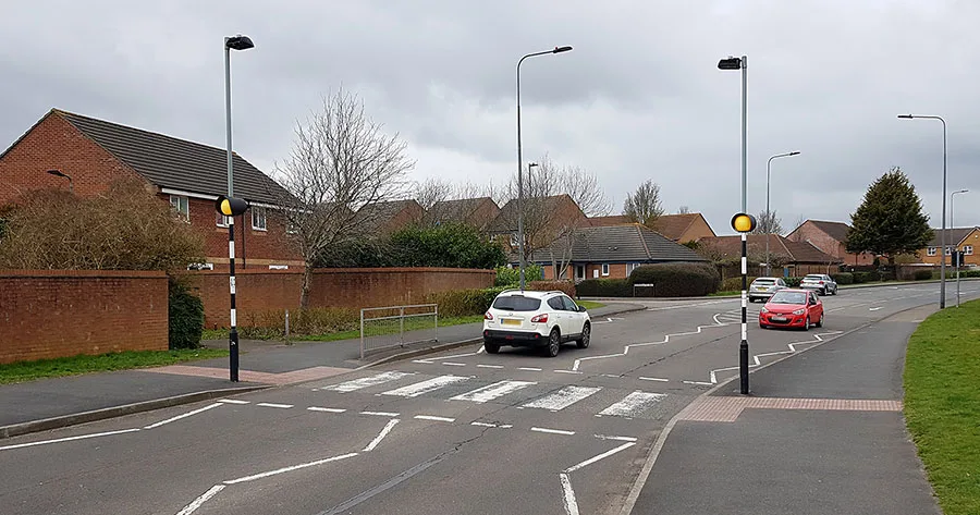 Zebra crossings in Upper Marham