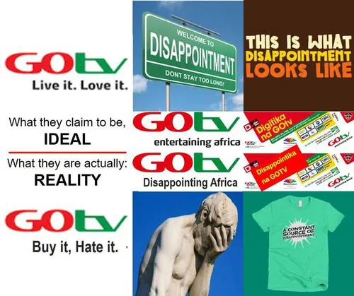 Kenyans against sub-standard services by GOTv Kenya. Let's compel them to change/improve