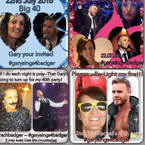Help me get Mr Gary Barlow to sing at my 40th !!