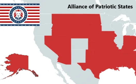 Secession of Arkansas with Texas from the USA