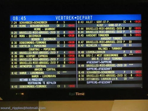 Contre l'allongement des temps de parcours SNCB