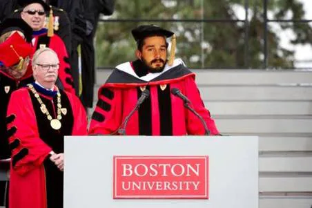 Shia LaBeouf for Boston University 2016 Commencement Speaker`