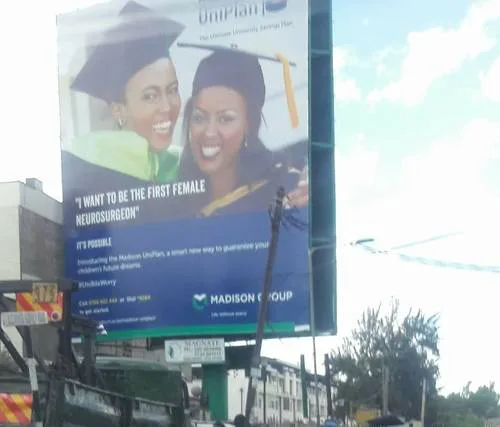 Madison Insurance, Your Billboard Undervalues The Progress of Women. Pull It Down.
