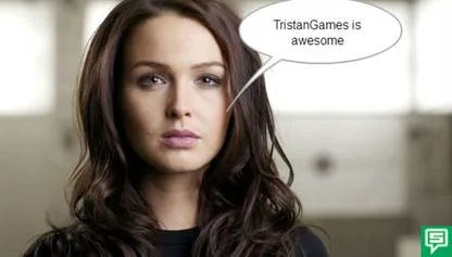 Get Camilla Luddington to say TristanGames is awesome