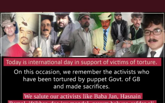 Release Political Prisoners of Gilgit Baltistan