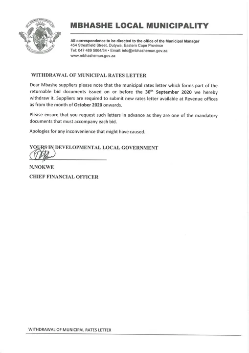 Westville Rates