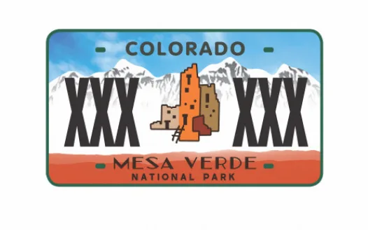 Mesa Verde National Park Special License Plate - Colorado