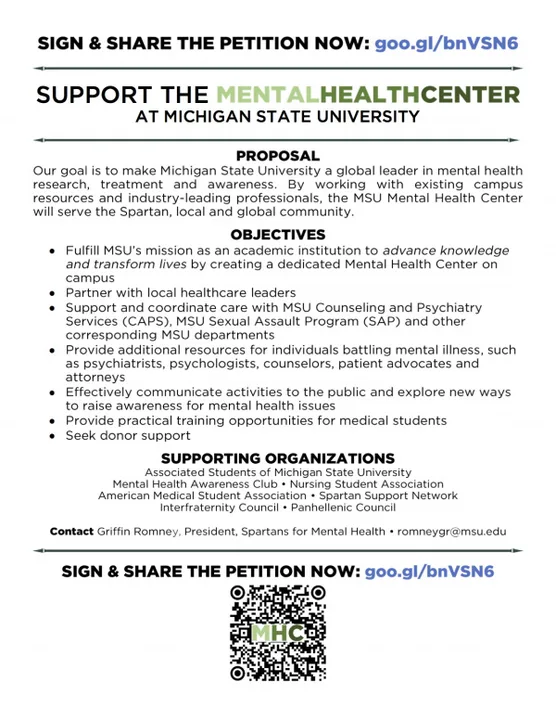 Sign the Petition for the MSU Mental Health Center