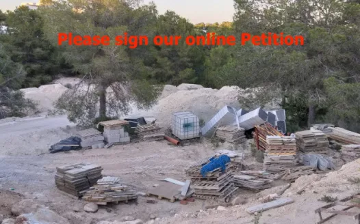 STOP THE CONSTRUCTION WASTE DUMPING FROM BUILDERS AT LAS COLINAS!