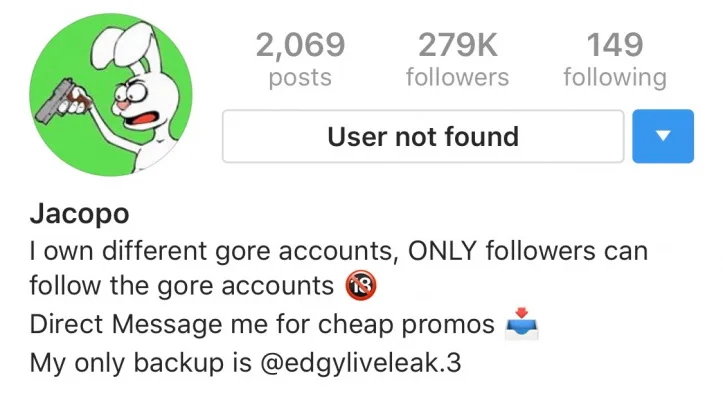 Bring back edgyliveleak.2 on Instagram