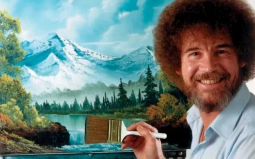 Make My Friend be Bob Ross for Halloween!