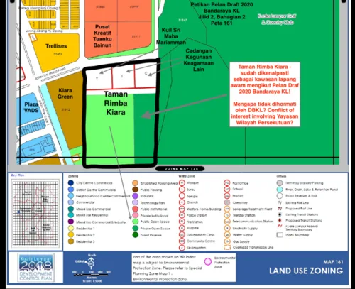 DBKL - JANGAN LULUSKAN PEMBANGUNAN DI TAMAN RIMBA KIARA