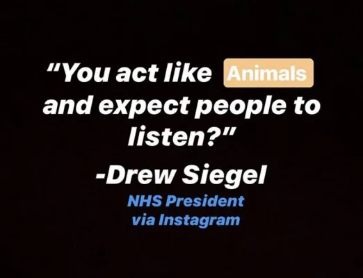 Remove Drew Siegel as WHS NHS President and SGA Historian